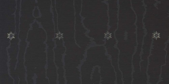 1000x1000 Sanderson Patterned Wallpaper Roll - Moire Star - Black - WR8558/4