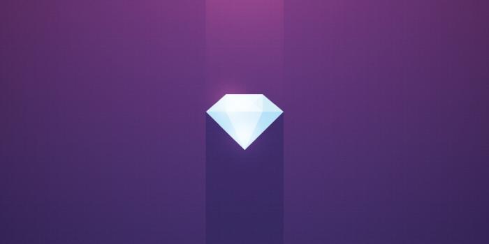 2048x2048 Wallpaper Diamond, Gradient, Pink, Purple, HD, Abstract, #15315