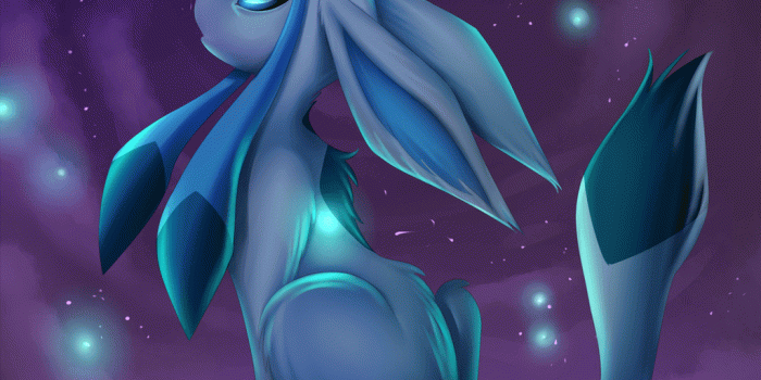 1024x1109 Starry Night. by DoomXWolf.deviantart.com on @DeviantArt (Glaceon
