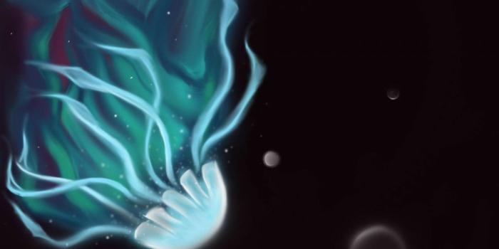 1400x1050 Download 1400x1050 wallpaper jellyfish, dark, digital art, standard