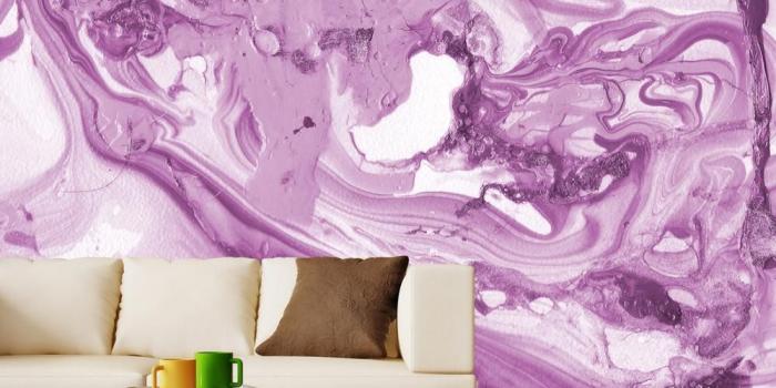 1000x1000 Pale Purple Marble Wall Mural