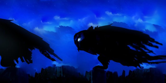5760x1080 Ori And The Blind Forest ,Owl and rain [5760x1080] : wallpapers