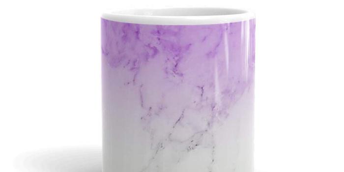 1000x1000 Amazon.com: Purple Marble Wallpaper Mug 11 Oz White Ceramic: Kitchen