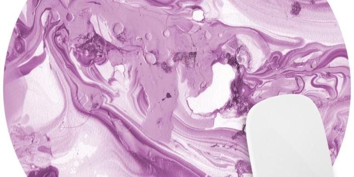 900x900 Pale Purple Marble Mouse Pad Decal