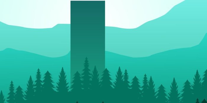 1680x480 Flat Design Forest • Images • WallpaperFusion by Binary Fortress