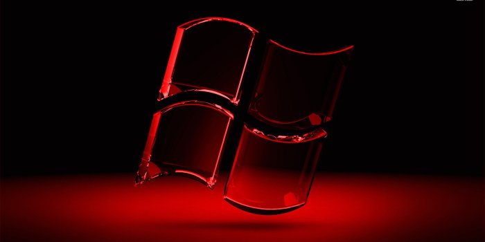 1920x1080 Red glass Windows logo wallpaper - Computer wallpapers - #19504