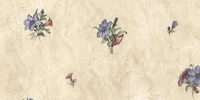 1000x1000 Petunia Purple Marble Floral Wallpaper Sample