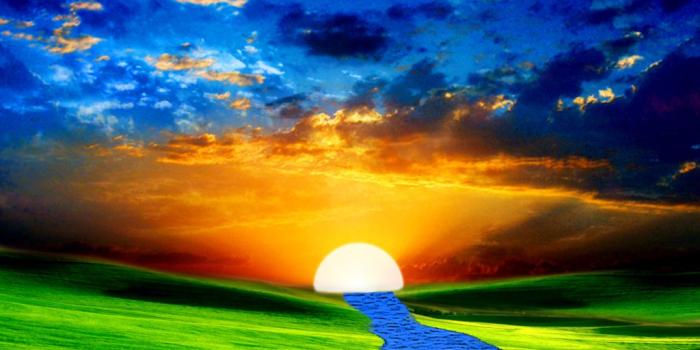1024x768 19 Nature sun river Background Wallpaper for PowerPoint