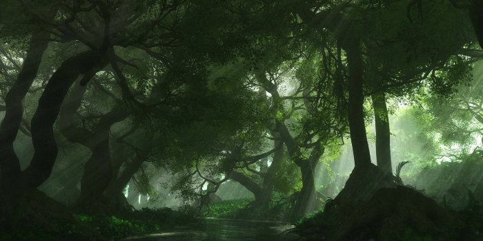 3840x1080 General 3840x1080 multiple display forest river green | Wallpapers i