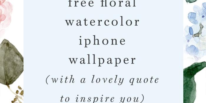 1080x1920 Postcard from Maldives and a Free Floral Watercolor Wallpaper for