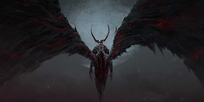 3200x1200 Black Devil Wallpapers