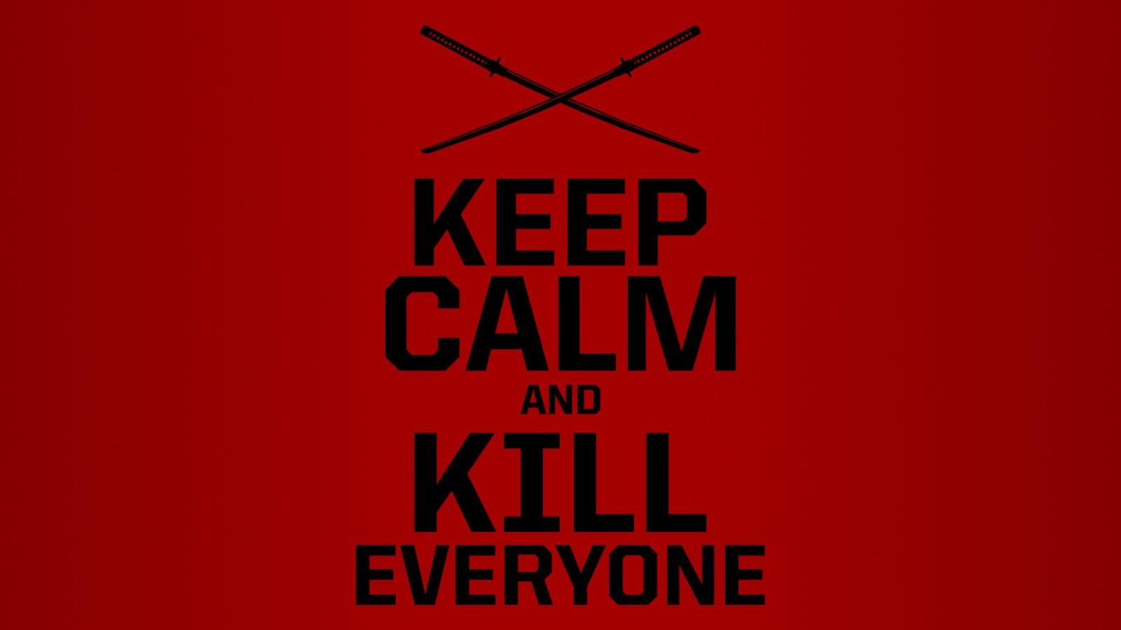 1920x1080 Deadpool Keep Calm and Kill Everyone 4K HD wallpaper | 1920x1080