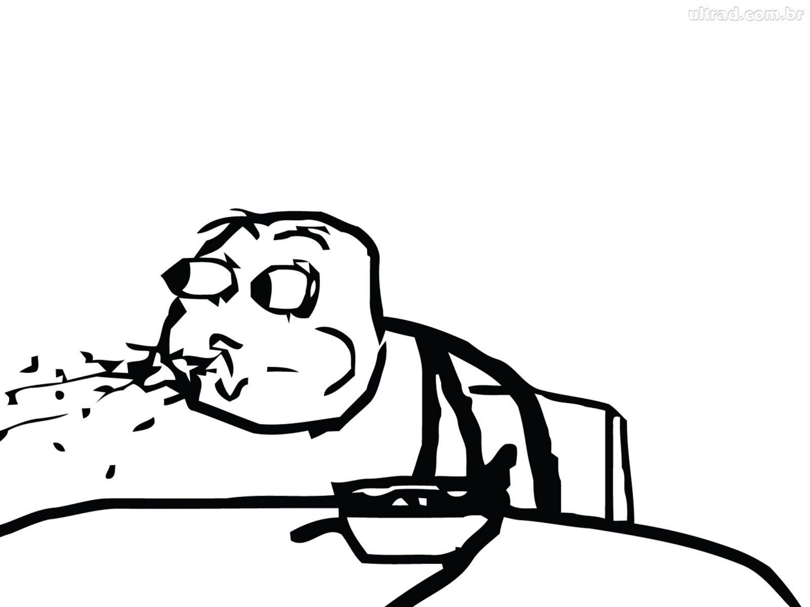 1600x1200 Meme spit faces white background Cereal Guy wallpaper | 1600x1200