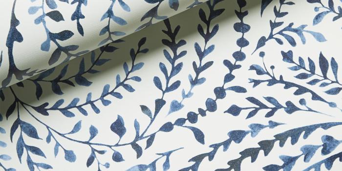 1600x2000 Beautiful Blue and White Wallpaper Patterns - Sand and Sisal