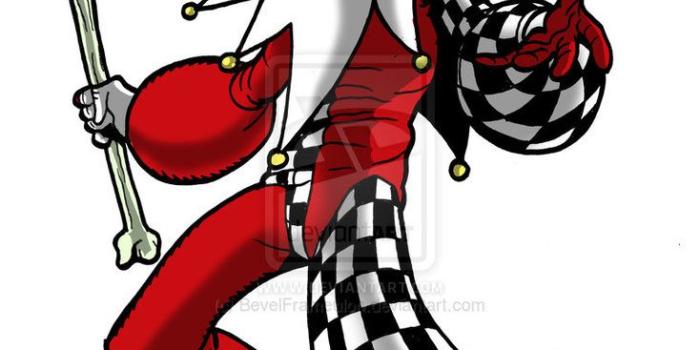 734x1088 Dark Jester Wallpaper