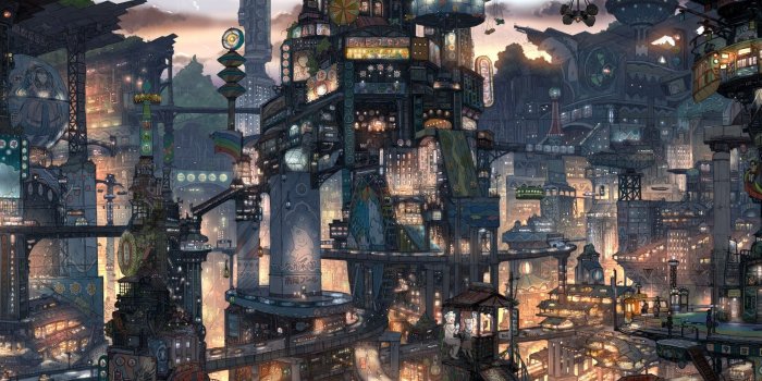 2560x1440 Fantasy City ❤ 4K HD Desktop Wallpaper for 4K Ultra HD TV • Tablet