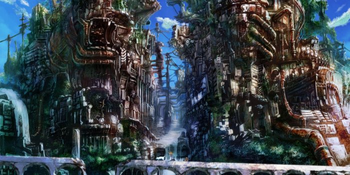 2000x1333 Anime City ❤ 4K HD Desktop Wallpaper for 4K Ultra HD TV