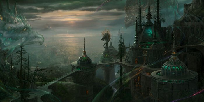 2000x1177 fantasy cities | Fantasy - City Wallpaper | Landscapes | Fantasy