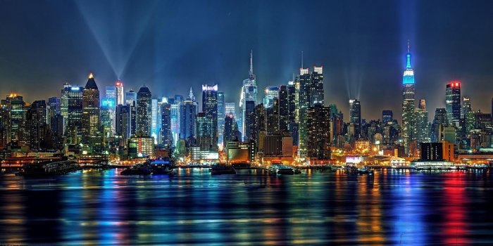 2560x1600 Magical New York City In Lights Hdr 1536172 : Wallpapers13.com