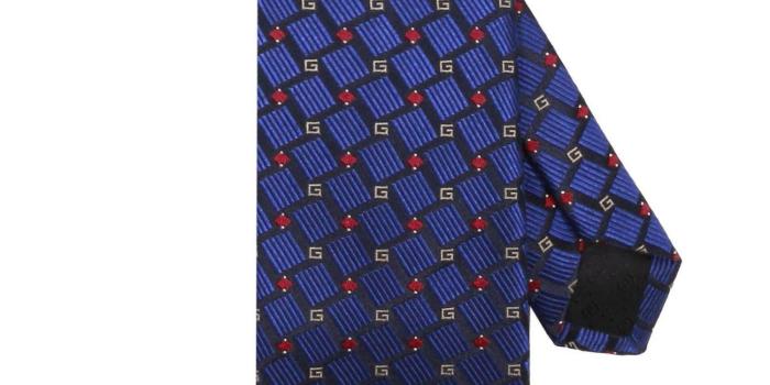 1500x1500 Lyst - Gucci 7 Cm Tie In Pure Silk With Wallpaper Monogram in Blue