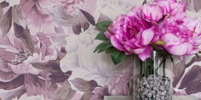 794x1191 Flower Adhesive Wallpaper, Pink Peony Pattern Regular Wallpaper, Floral  Wallpaper