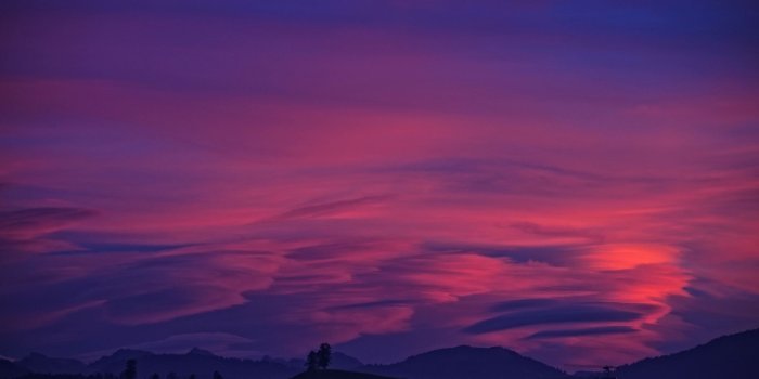 2048x1152 2048x1152 Silhouette Beautiful Clouds Photo Pink 4k 2048x1152