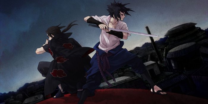 1280x779 Sasuke Itachi Uchiha Akatsuki Sword Anime Hd Wallpaper - Naruto