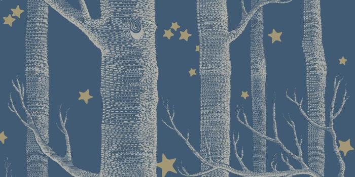 1000x1385 Woods and Stars by Cole & Son - Midnight Blue - Wallpaper - 103/11052