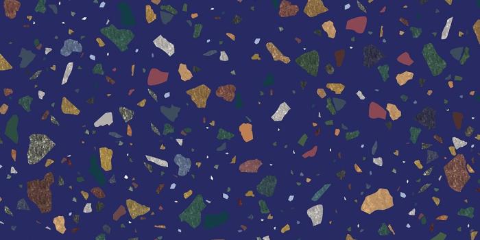 1200x1200 My Terrazza Wallpaper - Midnight Blue - ENOstudio