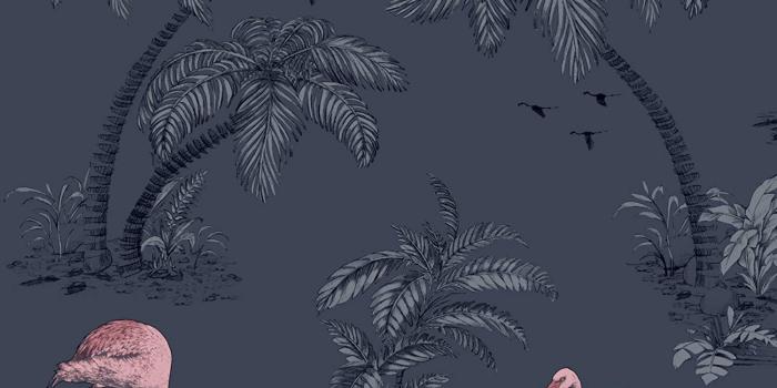 1500x1500 Holden Flamingo Lake Wallpaper - Midnight Blue 12382