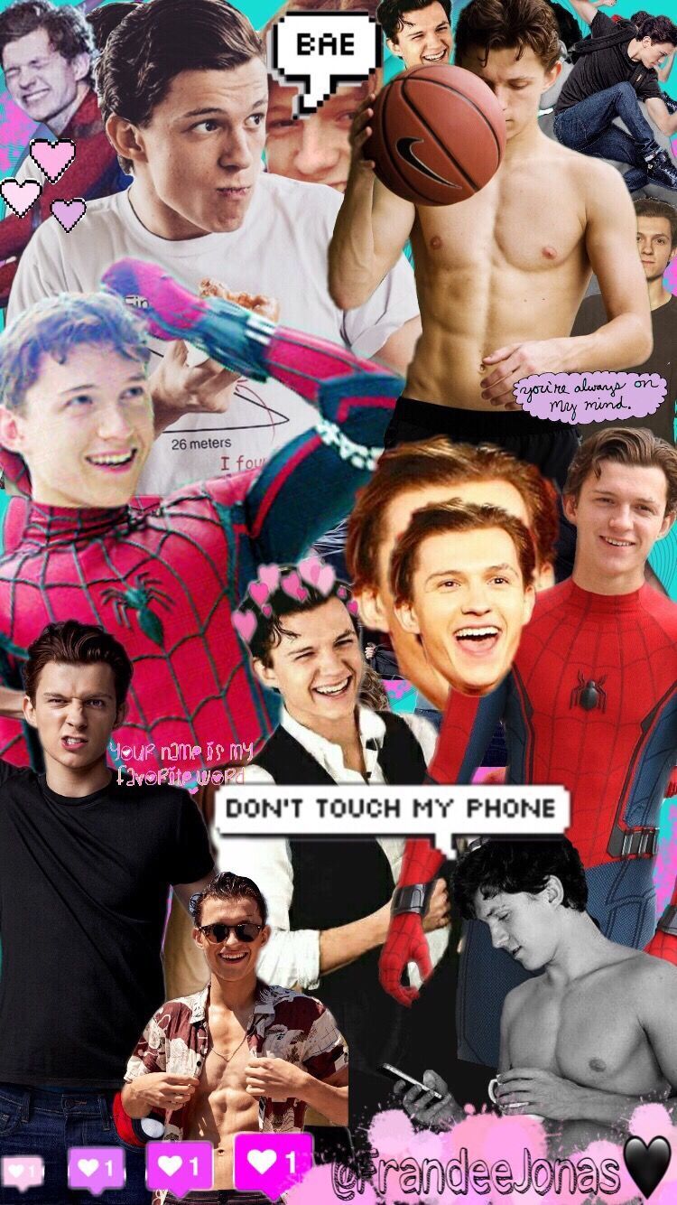 750x1334 TomHolland Love Mine spidermanhomecoming Wallpaper Lock...
