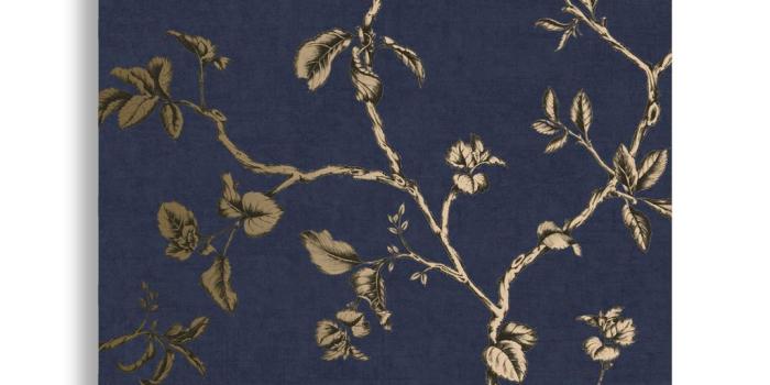 1024x1024 Twining Midnight Wallpaper | Blue Wallpaper | Graham & Brown