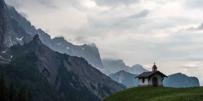 1920x1080 4567740 #snow, #nature, #landscape, #trees, #clouds, #church, #grass