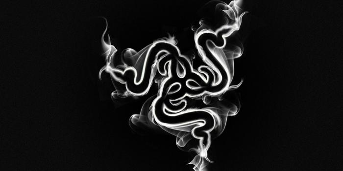 1332x850 Wallpaper Minimalism, Smoke, Logo, Black, Razer, Smoke, Hi-Tech