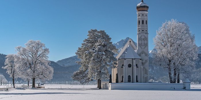 1280x853 Photos Church Bavaria Alps Germany St. Coloman Schwangau Nature