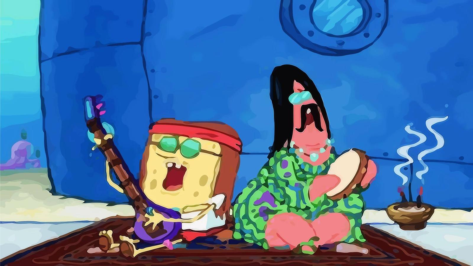 1920x1080 Download Spongebob Wallpaper Wallimpex - Spongebob Hippie On