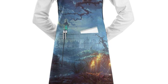 1200x1200 Amazon.com: Vicrunning Halloween Themed Wallpaper Aprons Bib for