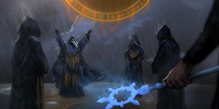 1920x1080 Terraria, Magic, Rain, Lightning, Jake55778, Fantasy Art, Cultist