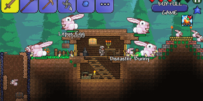 1920x1080 Tried out terraria on the phone today. Played terraria on the phone