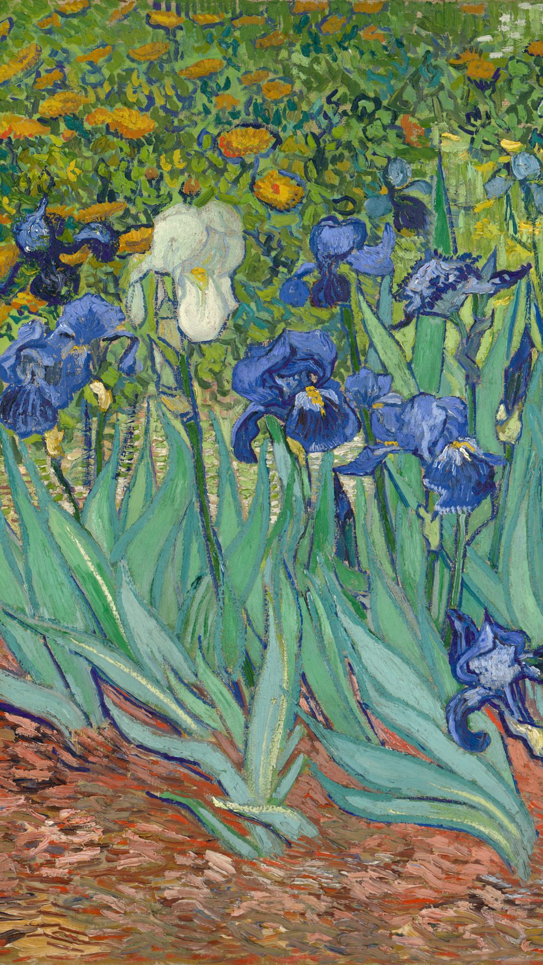 1080x1920 hippie vintage indie Grunge pastel backgrounds Van Gogh pale