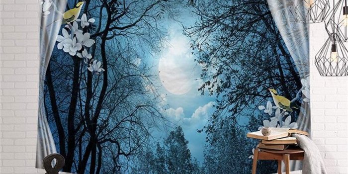 1000x1000 Amazon.com: Puurbol Outside Scenery Tapestry by PYHQ, Large