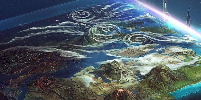 750x1334 Flat Earth Square Fictional Illustration iPhone 6 Wallpaper HD