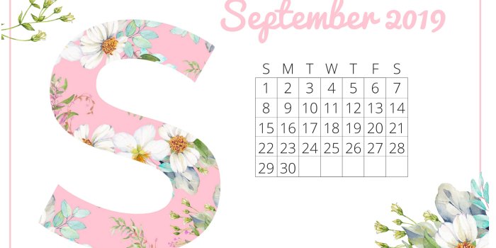 5211x3362 Cute September 2019 Calendar Wallpaper Images | Magic Calendar 2019