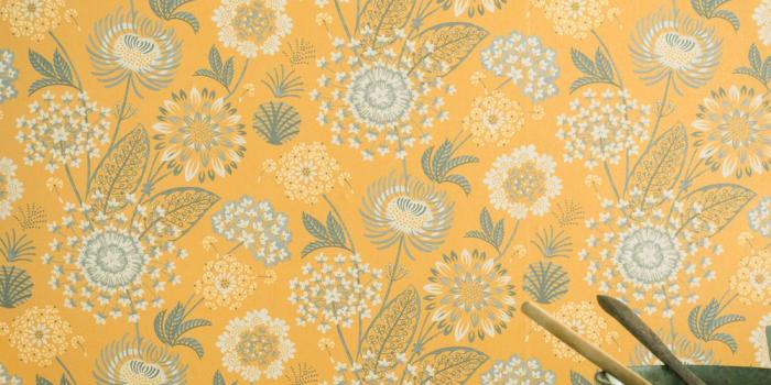 1000x1262 Arthouse Vintage Bloom Mustard Yellow Wallpaper