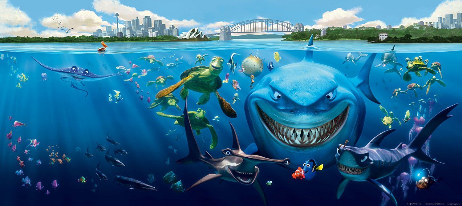 1500x669 Finding Nemo kids room wall murals | Homewallmurals.co.uk