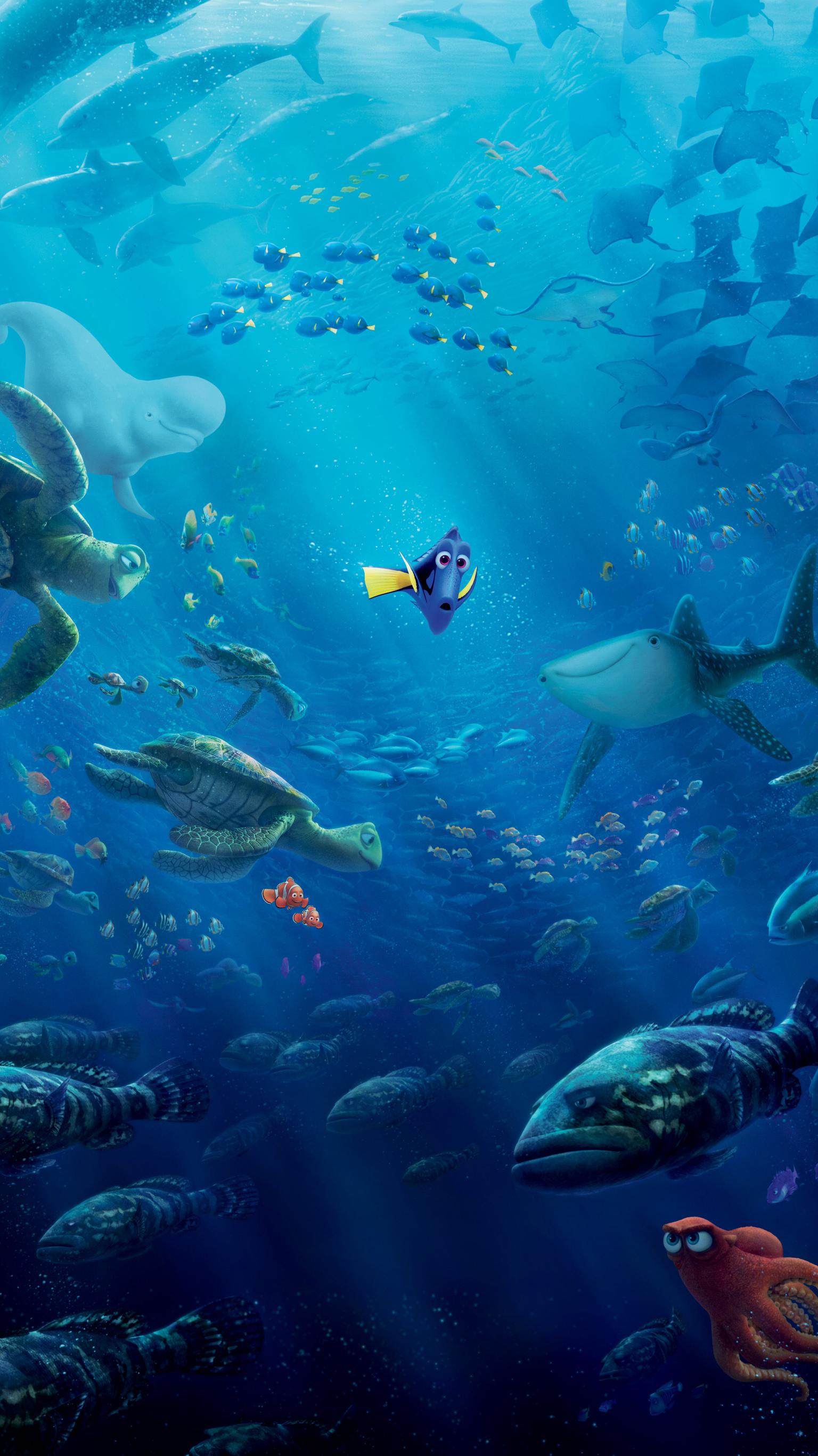 1536x2732 Finding Dory (2016) Phone Wallpaper | Moviemania