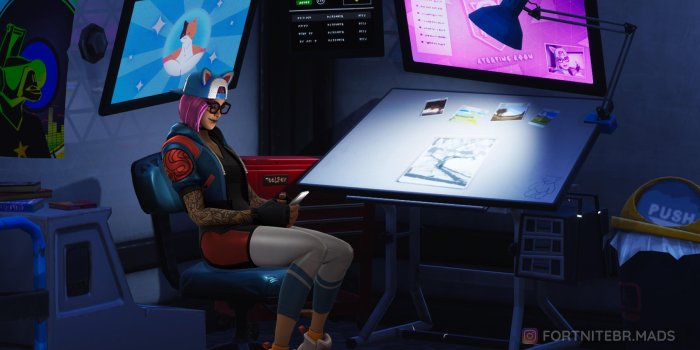 3848x2250 Lynx on her time off (I made this wallpaper using sfm and photoshop