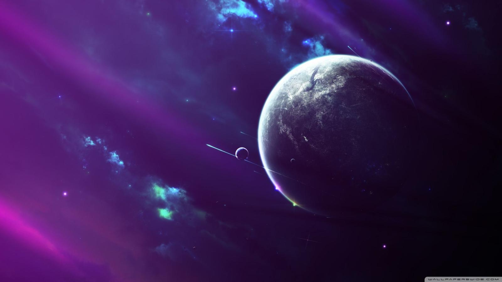 2560x1440 Purple Space Clouds ❤ 4K HD Desktop Wallpaper for 4K Ultra HD TV