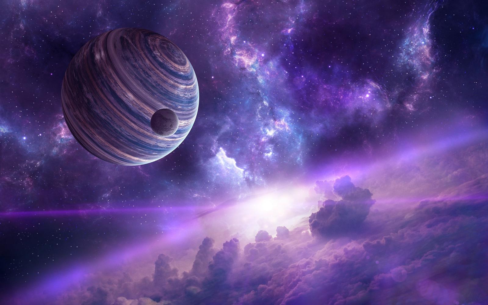 3200x2000 Purple Space HD Wallpaper | Background Image | 3200x2000 | ID:804695