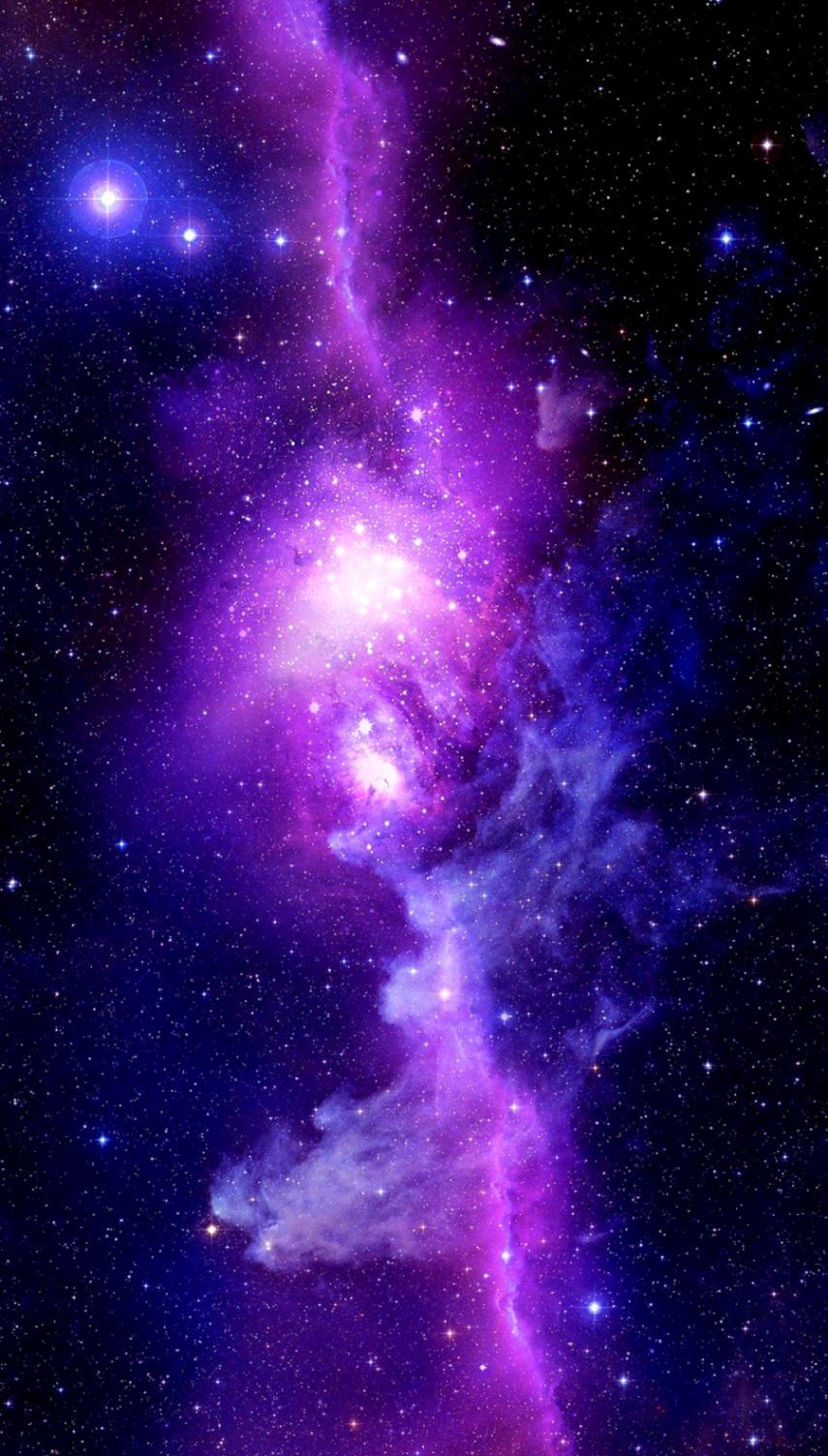 855x1504 Space Galaxy Purple Hd Wallpaper | Favourite Wallpapers